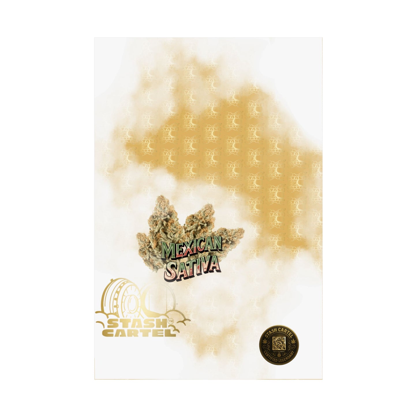 🌞🌵 Mexican Sativa Poster – Wild Sun-Grown Heirloom with Cinnamon Spice & Uplifting Energy