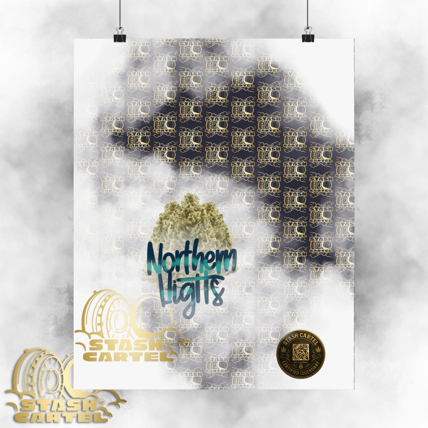 🌌 "Northern Lights" Deep Space Indica Poster