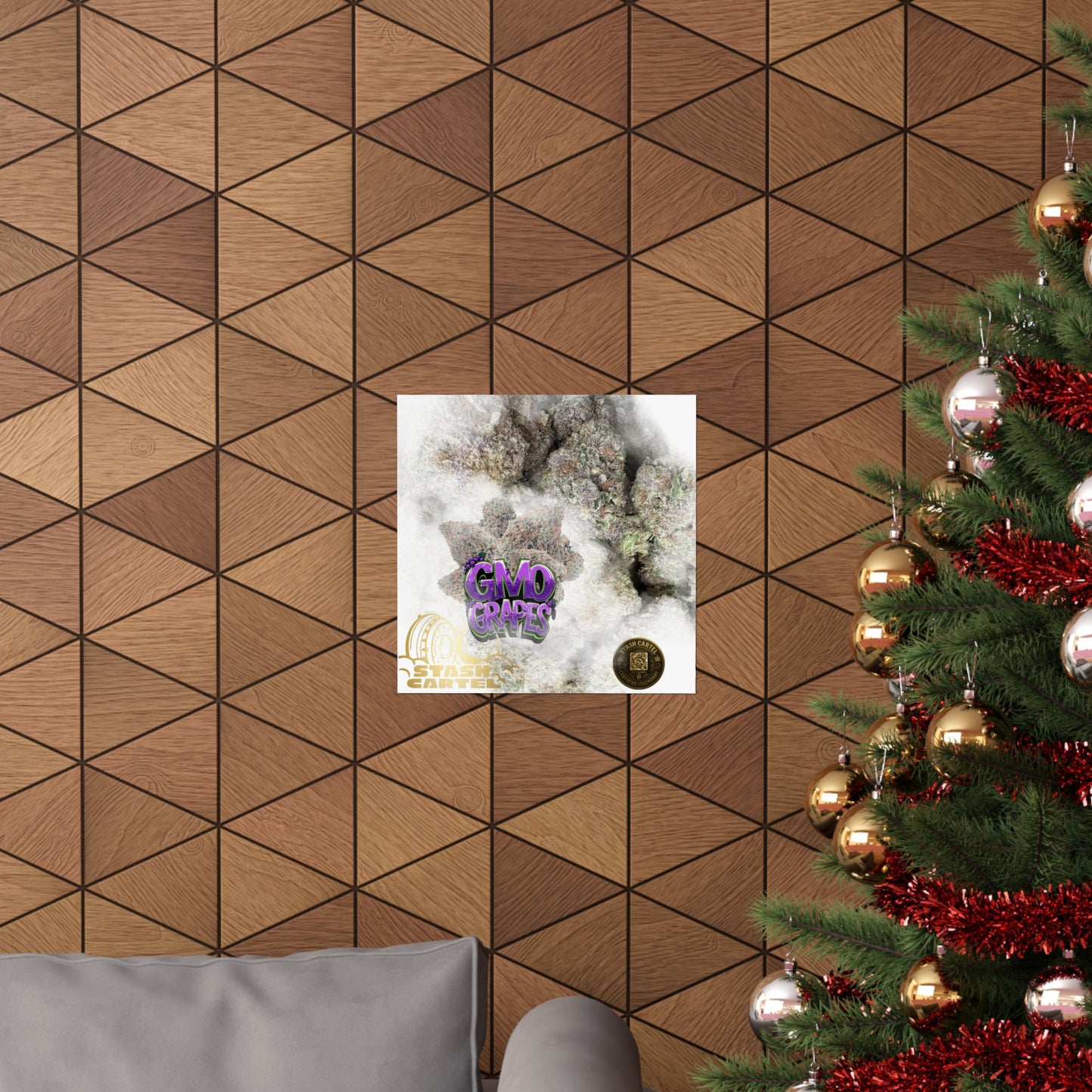 🔮 "GMO Grapes" Terp-Fueled Indica Art Poster