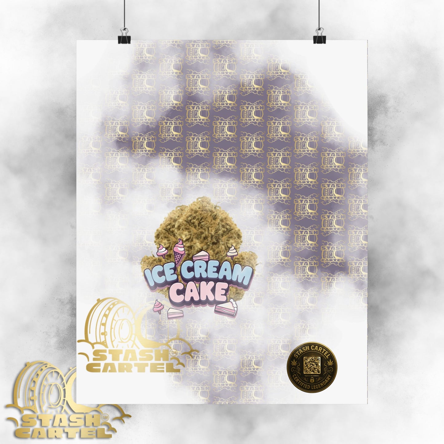 🍦 "Ice Cream Cake" Sedating Indica Dessert Poster