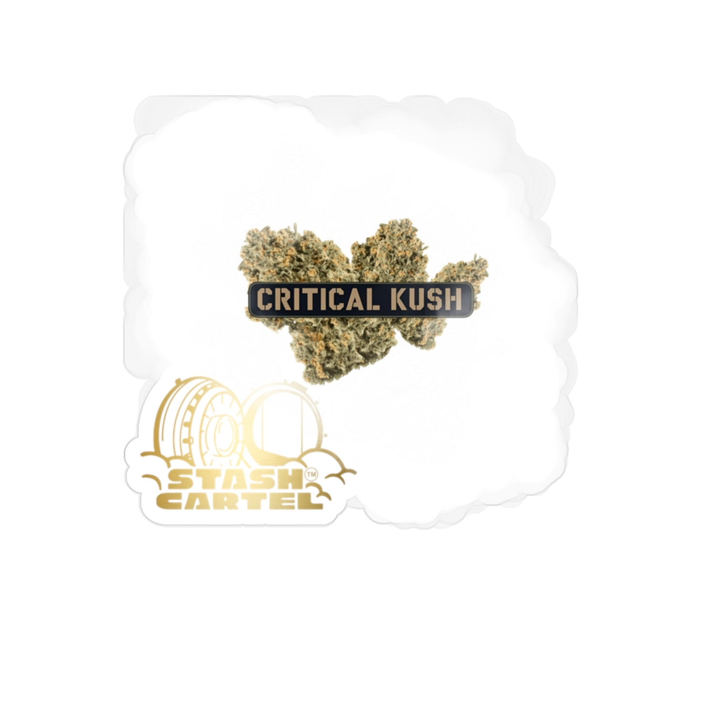Critical Kush Transparent Outdoor Sticker – Weed Culture Design