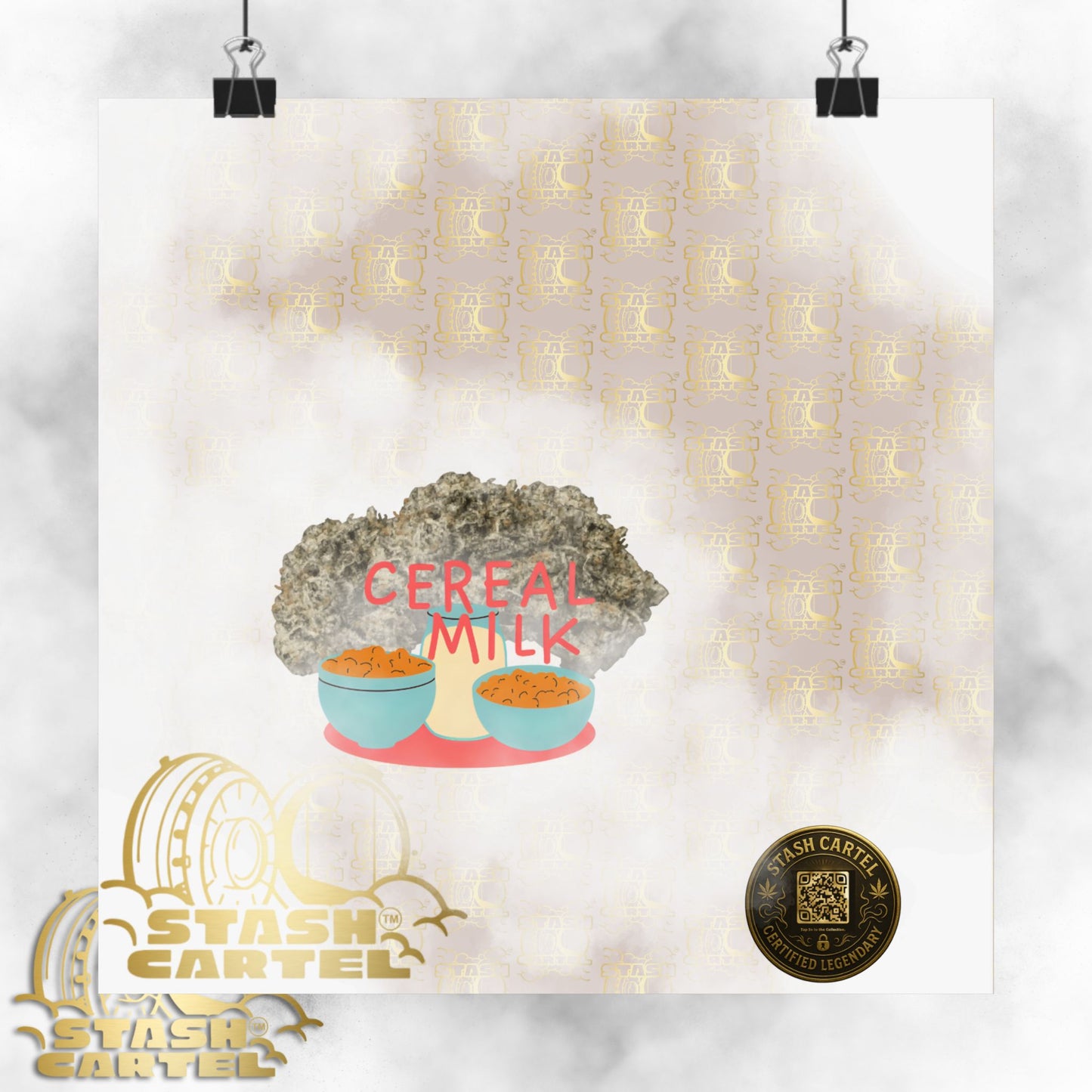 🥣🫧 "Cereal Milk" Hybrid Poster – Fruity Bowl of Terps