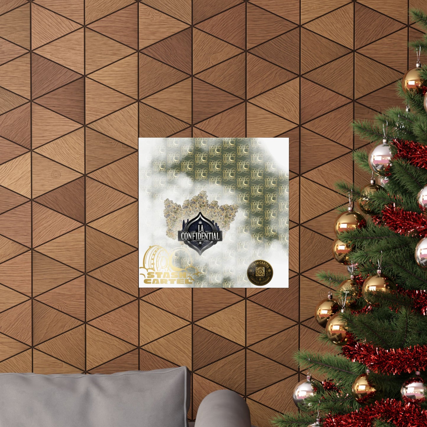 🌲 "LA Confidential" Old-School Kush Indica Poster