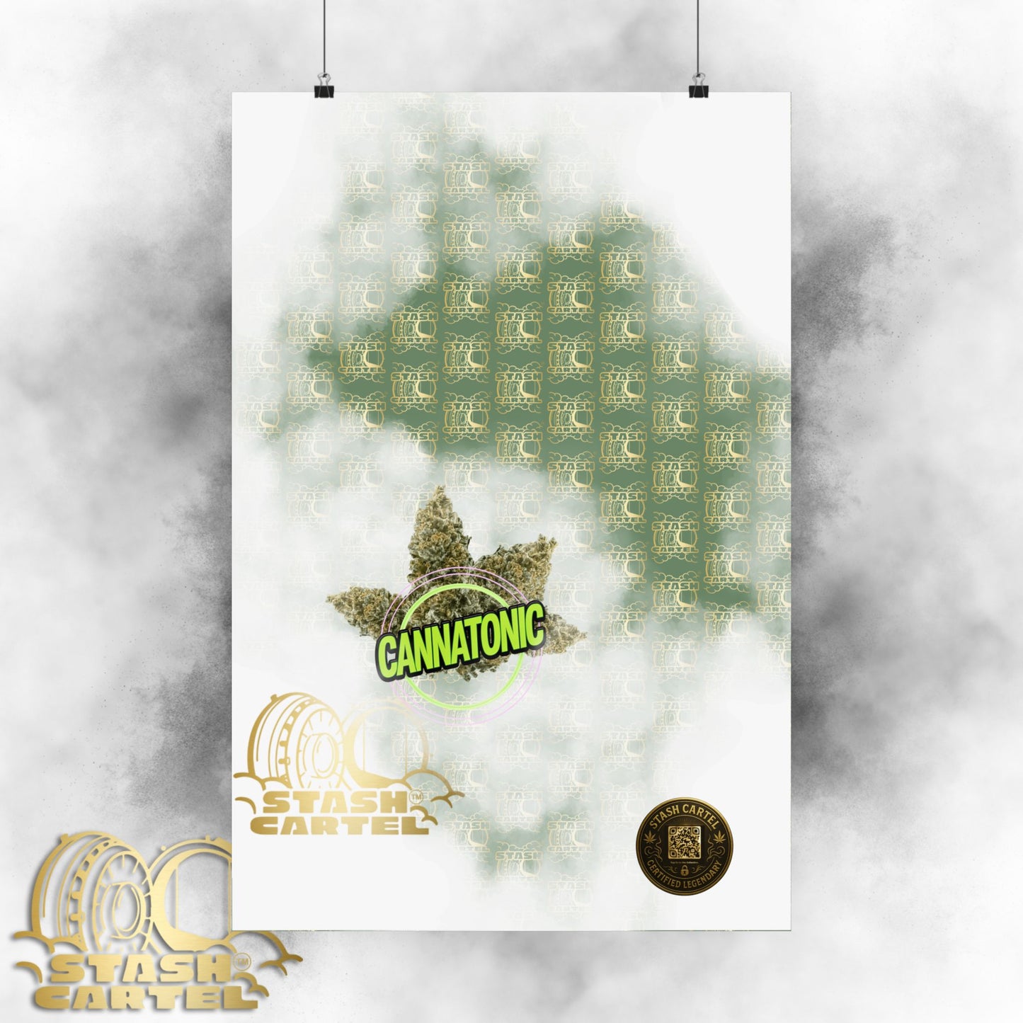 🧘‍♀️🌿 Cannatonic Poster – High-CBD Hybrid Wall Art for Calm, Clear-Headed Wellness