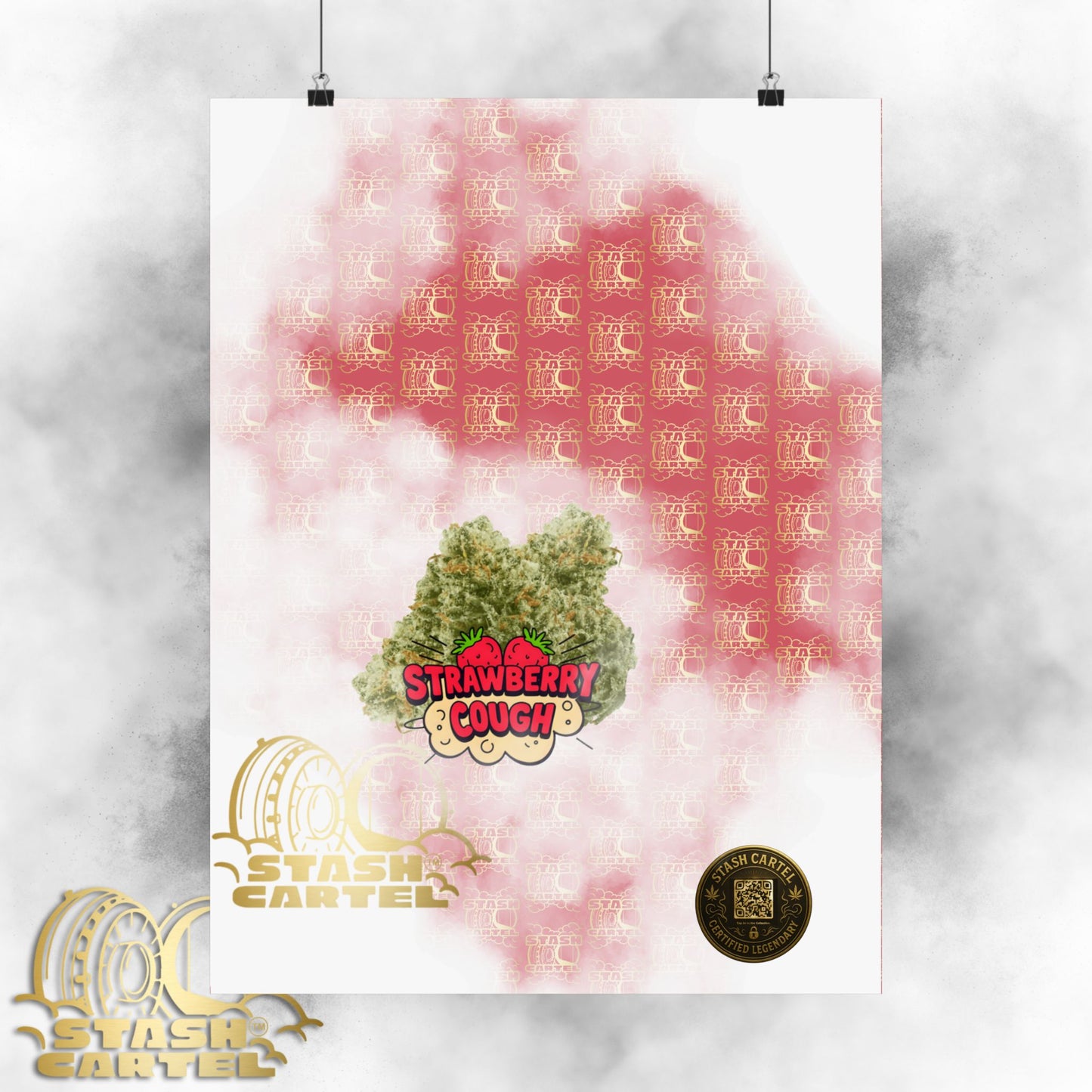 🍓 "Strawberry Cough" Skunky Sativa Poster