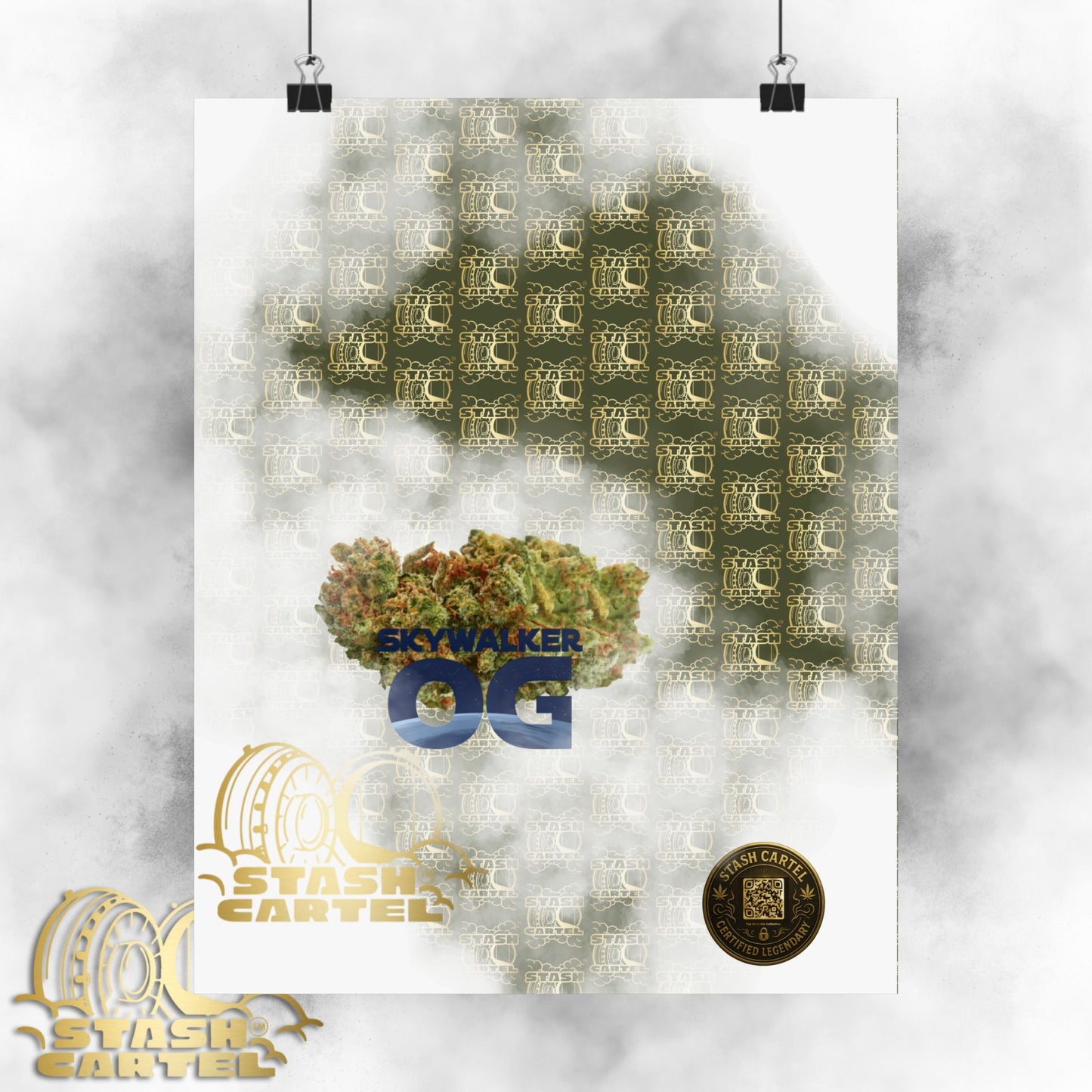 🌌 "Skywalker OG" Galactic Indica-Hybrid Poster