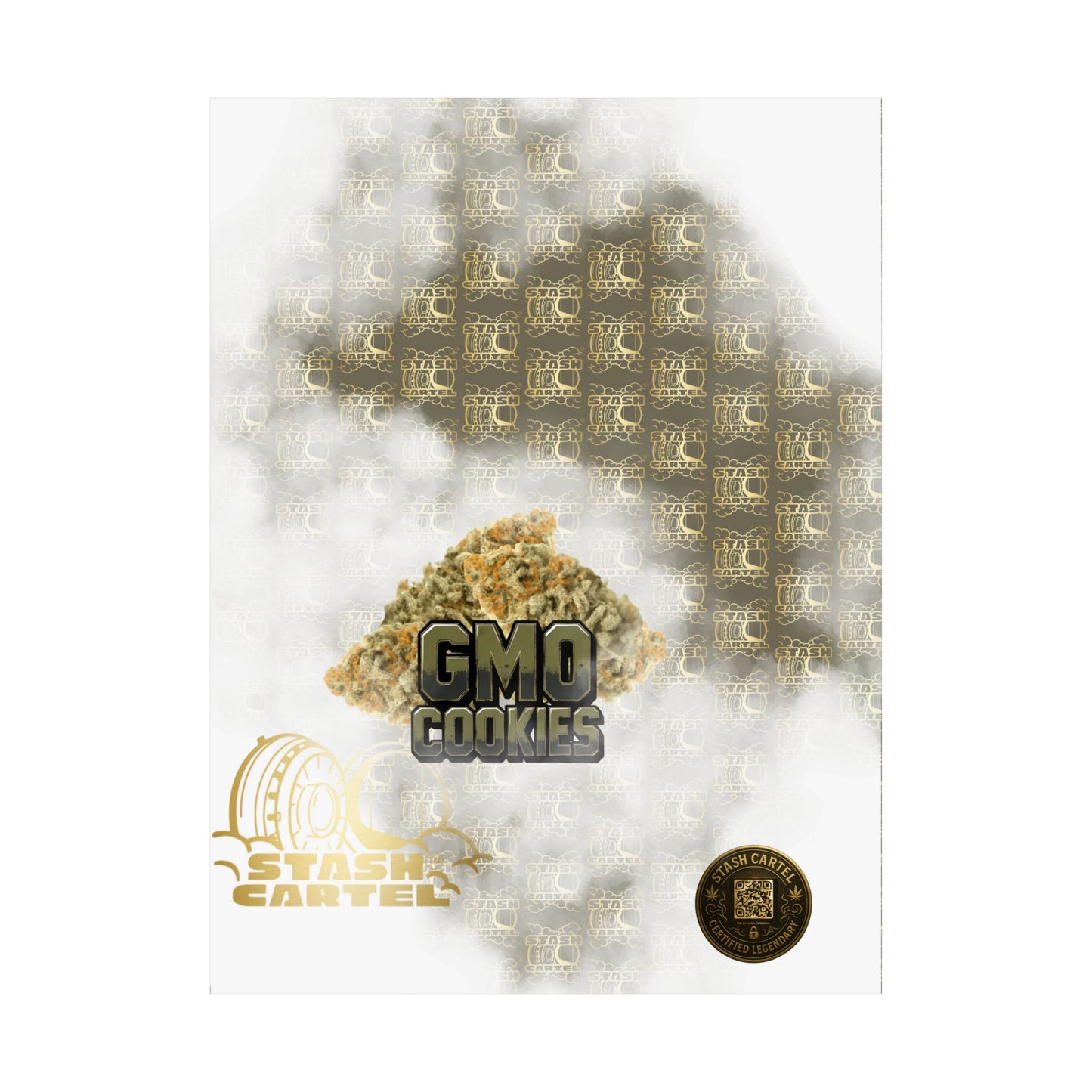 🧄 "GMO Cookies" Heavy-Hitting Indica Gas Poster