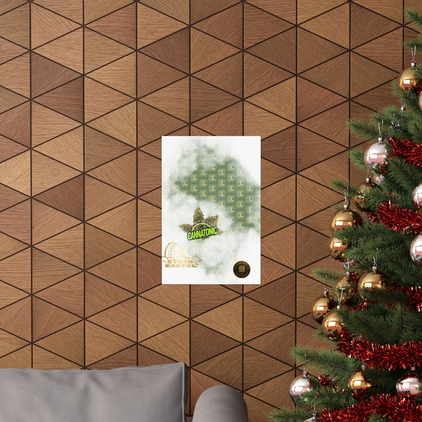 🧘‍♀️🌿 Cannatonic Poster – High-CBD Hybrid Wall Art for Calm, Clear-Headed Wellness