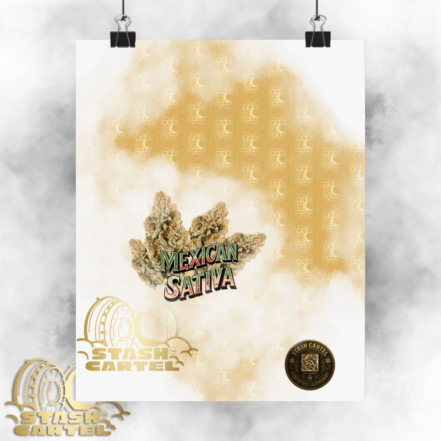 🌞🌵 Mexican Sativa Poster – Wild Sun-Grown Heirloom with Cinnamon Spice & Uplifting Energy