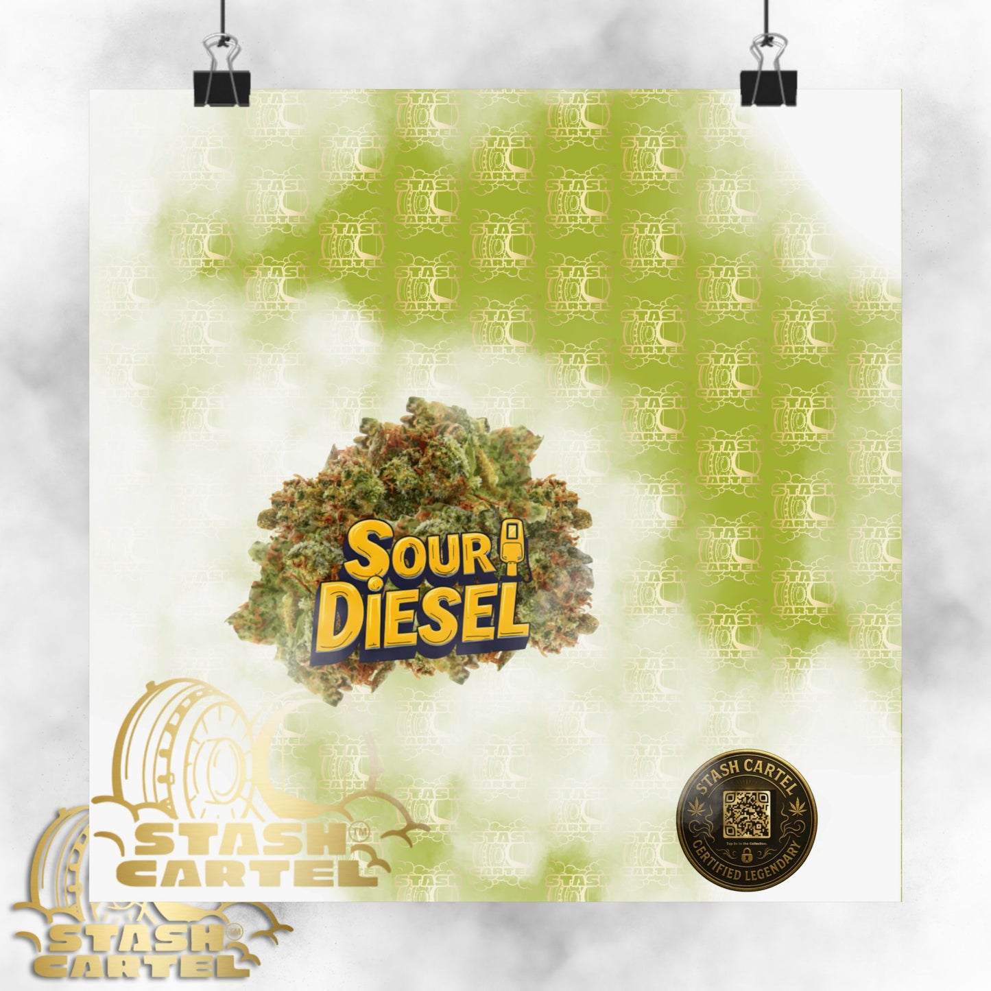 ⚡ "Sour Diesel" Electric Sativa Drip Poster