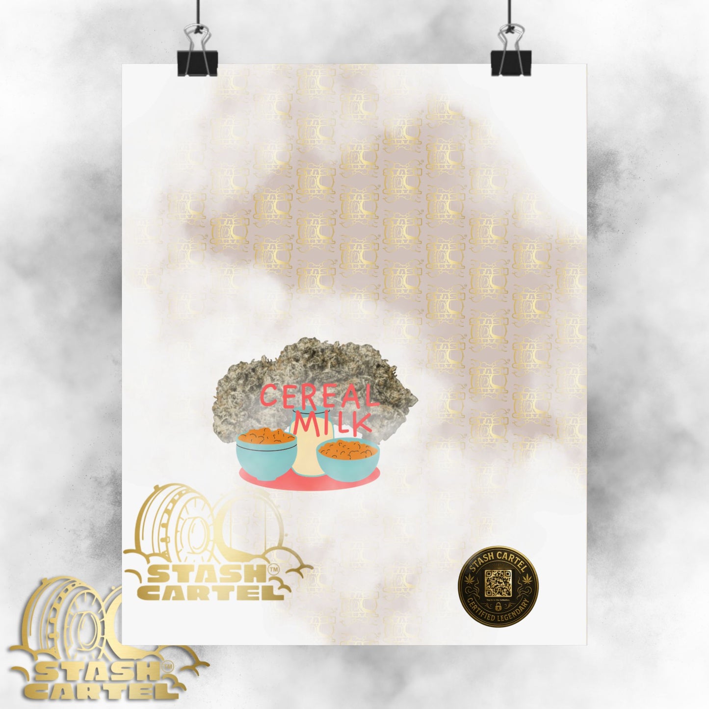 🥣🫧 "Cereal Milk" Hybrid Poster – Fruity Bowl of Terps