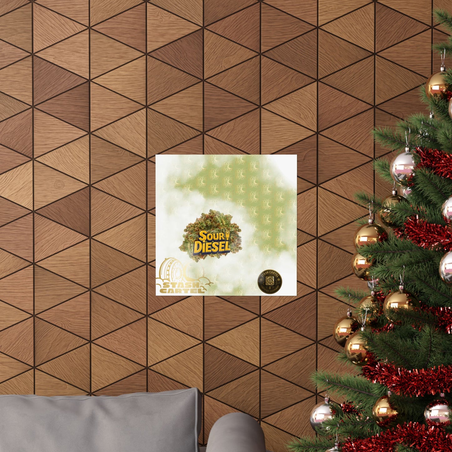 ⛽ "OG Chem" Diesel-Fueled Hybrid Poster – High-Octane Cannabis Wall Art in Fuel Green