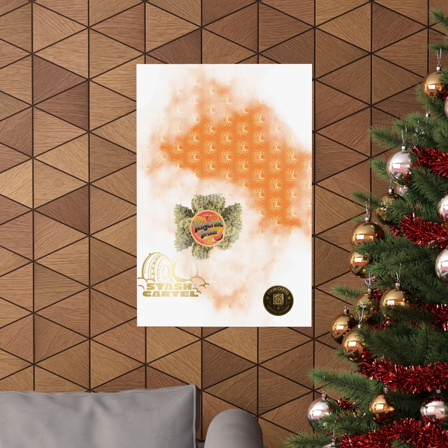 🍊💭 Tangerine Dream Poster – Legendary Sativa Hybrid with Citrus Zest & Euphoric Clarity