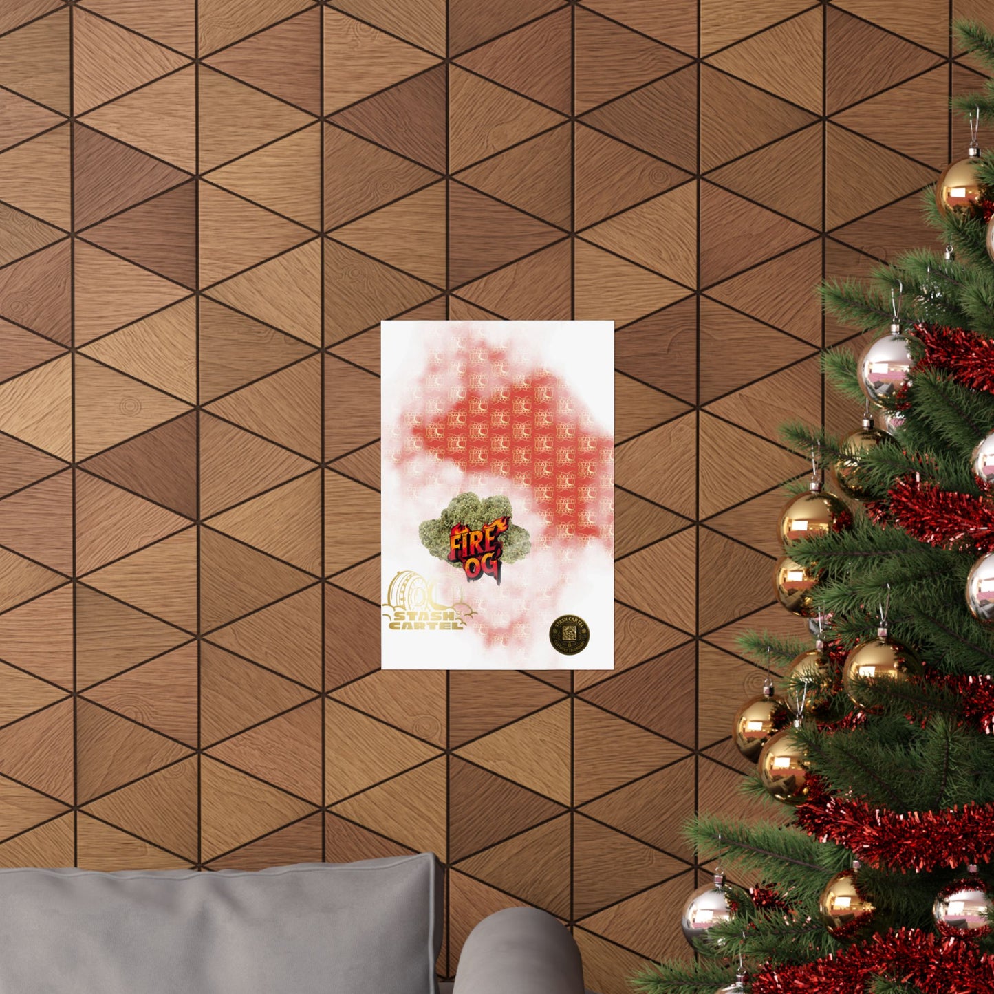 🔥⛽ Fire OG Poster – Legendary Indica Hybrid with Lemon Diesel & Full-Body Melt