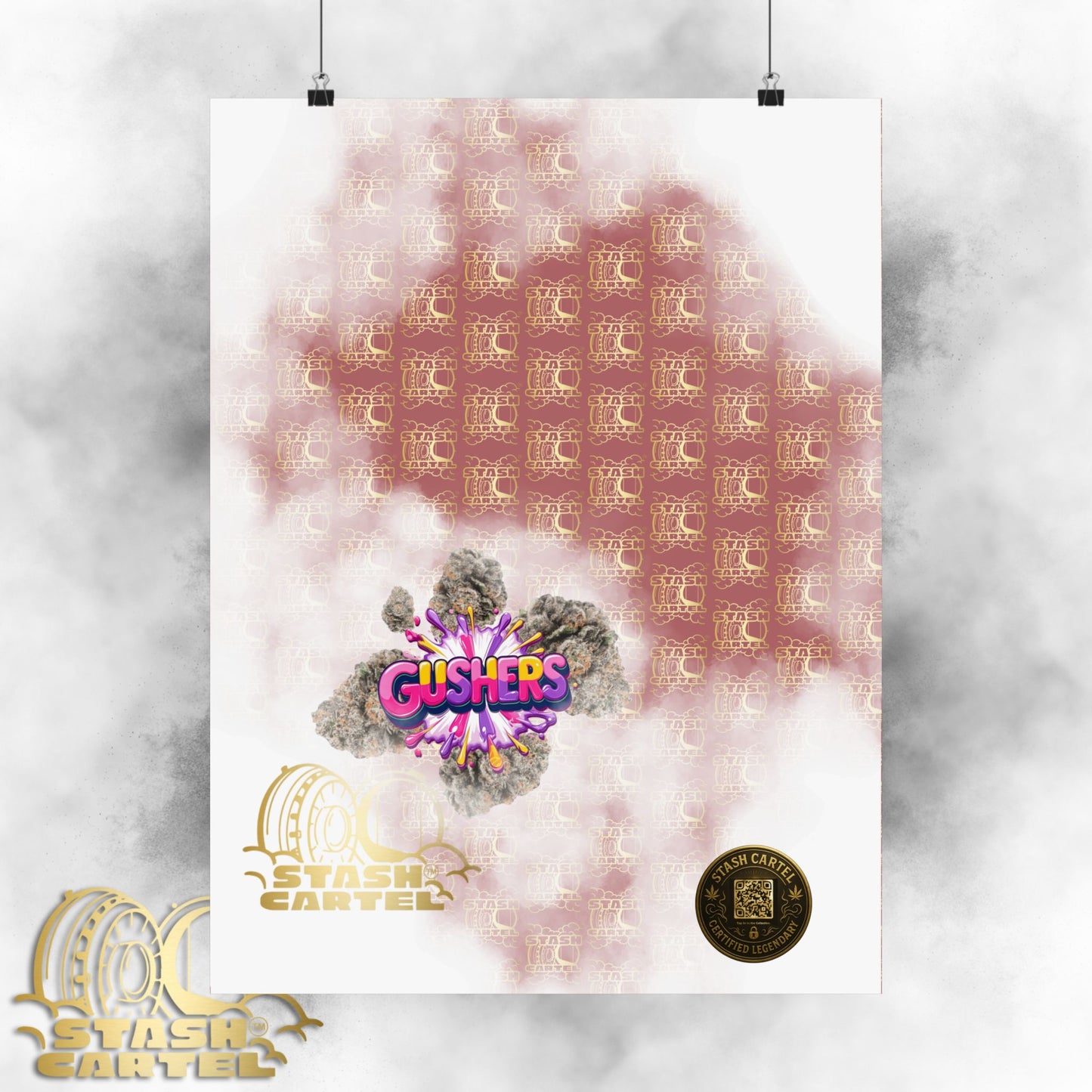 💦🍇 Gushers Poster – Exotic Candy-Indica Hybrid Poster with Creamy Fruit Punch