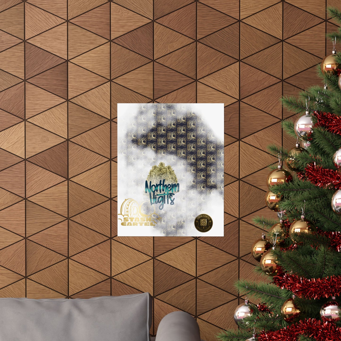 🌌 "Northern Lights" Deep Space Indica Poster