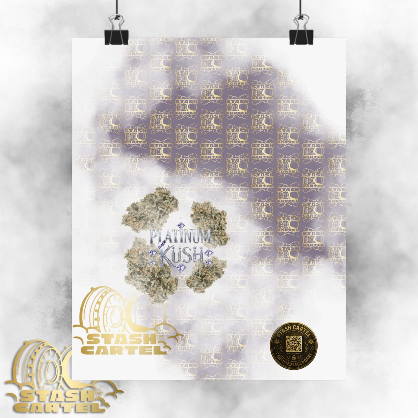 💎 "Platinum Kush" Luxurious Indica Poster