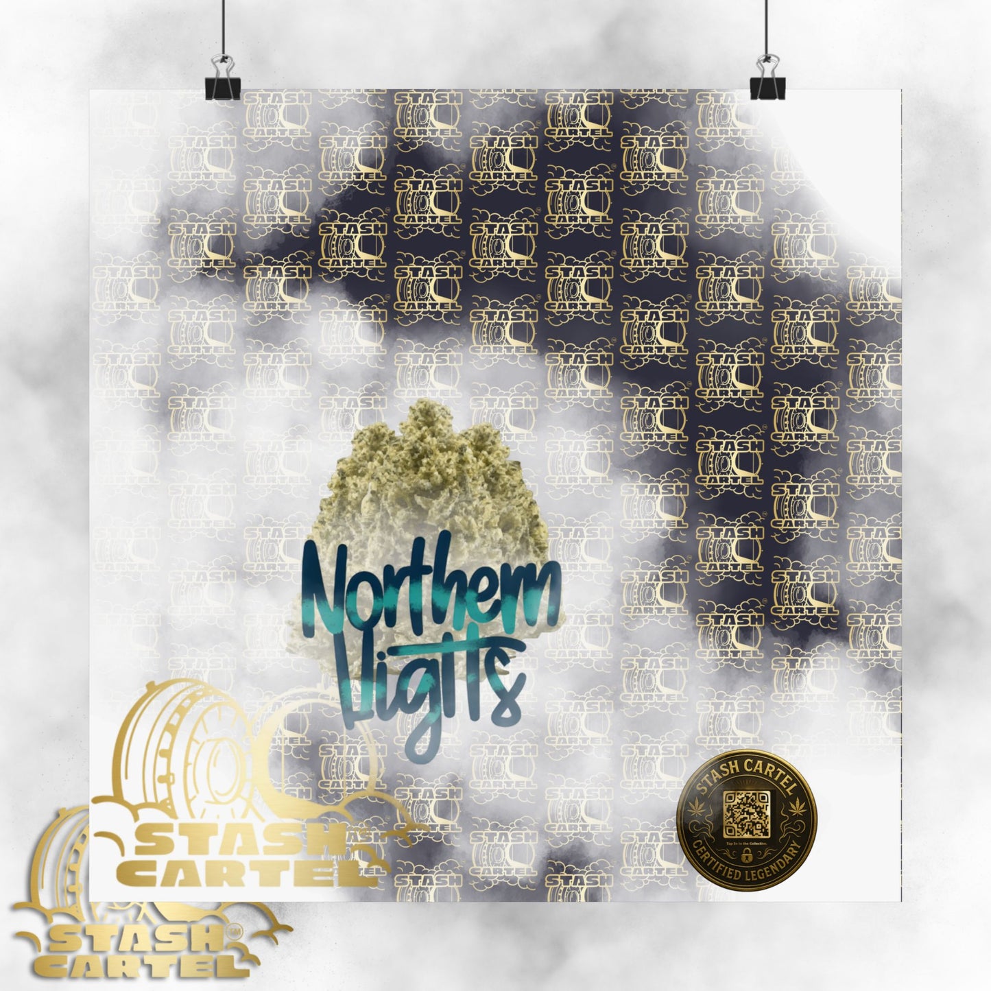 🌌 "Northern Lights" Deep Space Indica Poster