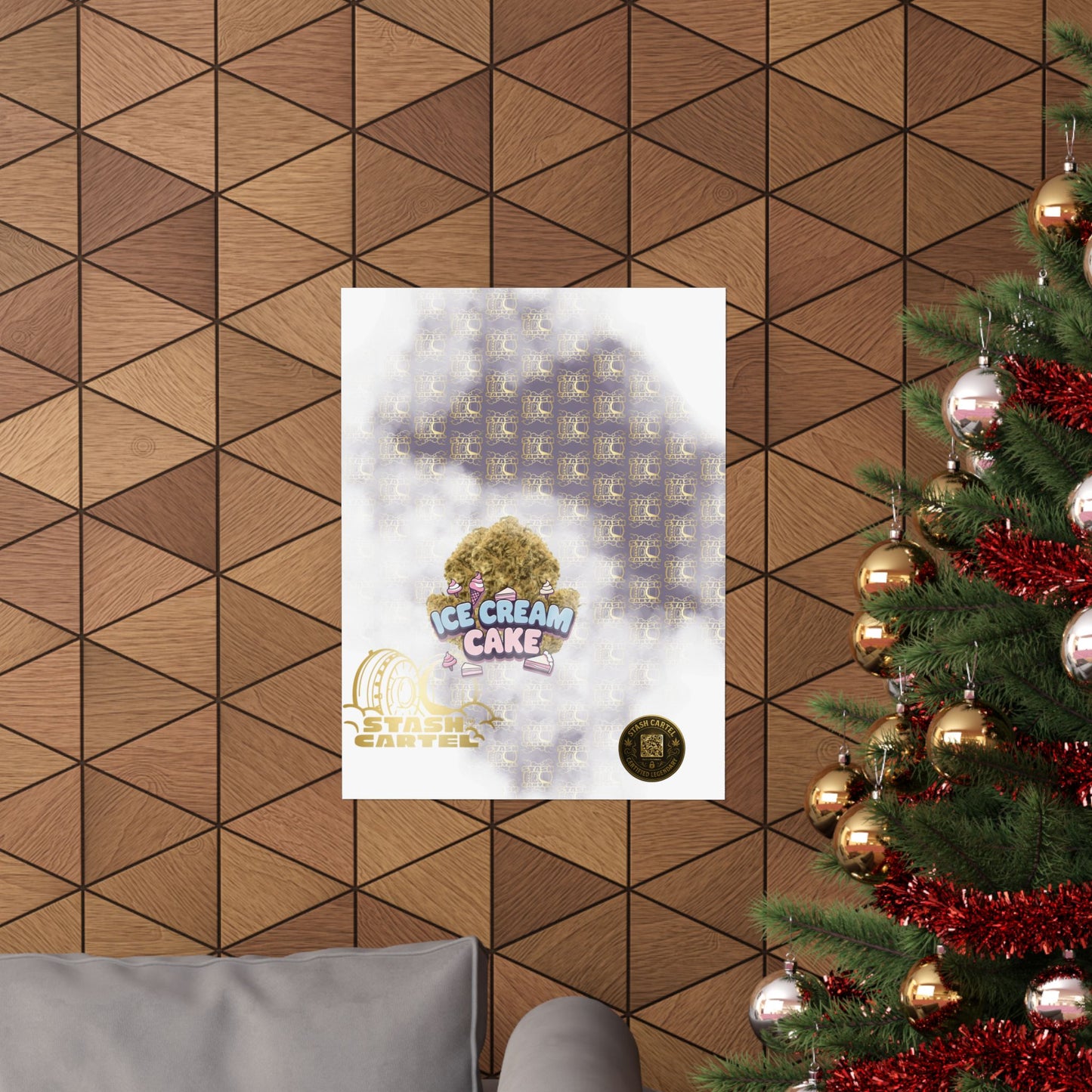 🍦 "Ice Cream Cake" Sedating Indica Dessert Poster