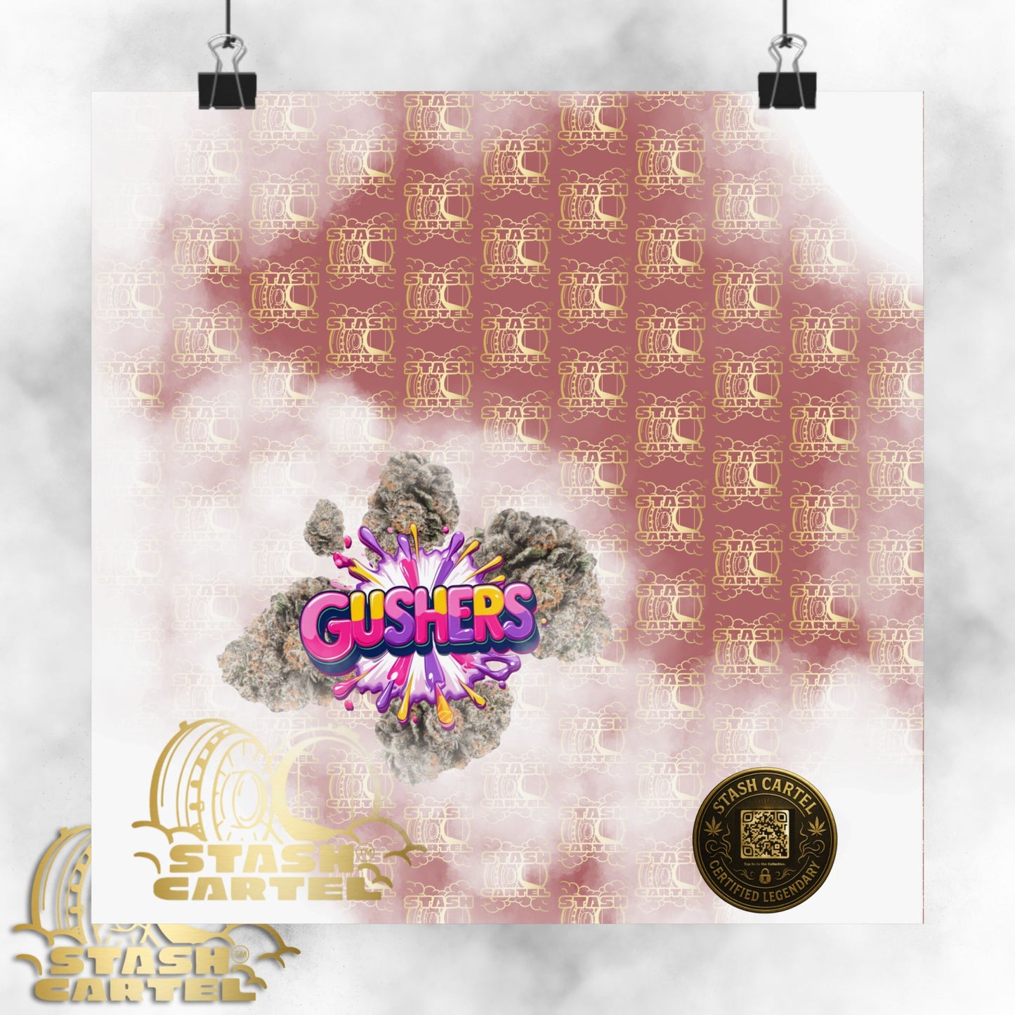 💦🍇 Gushers Poster – Exotic Candy-Indica Hybrid Poster with Creamy Fruit Punch