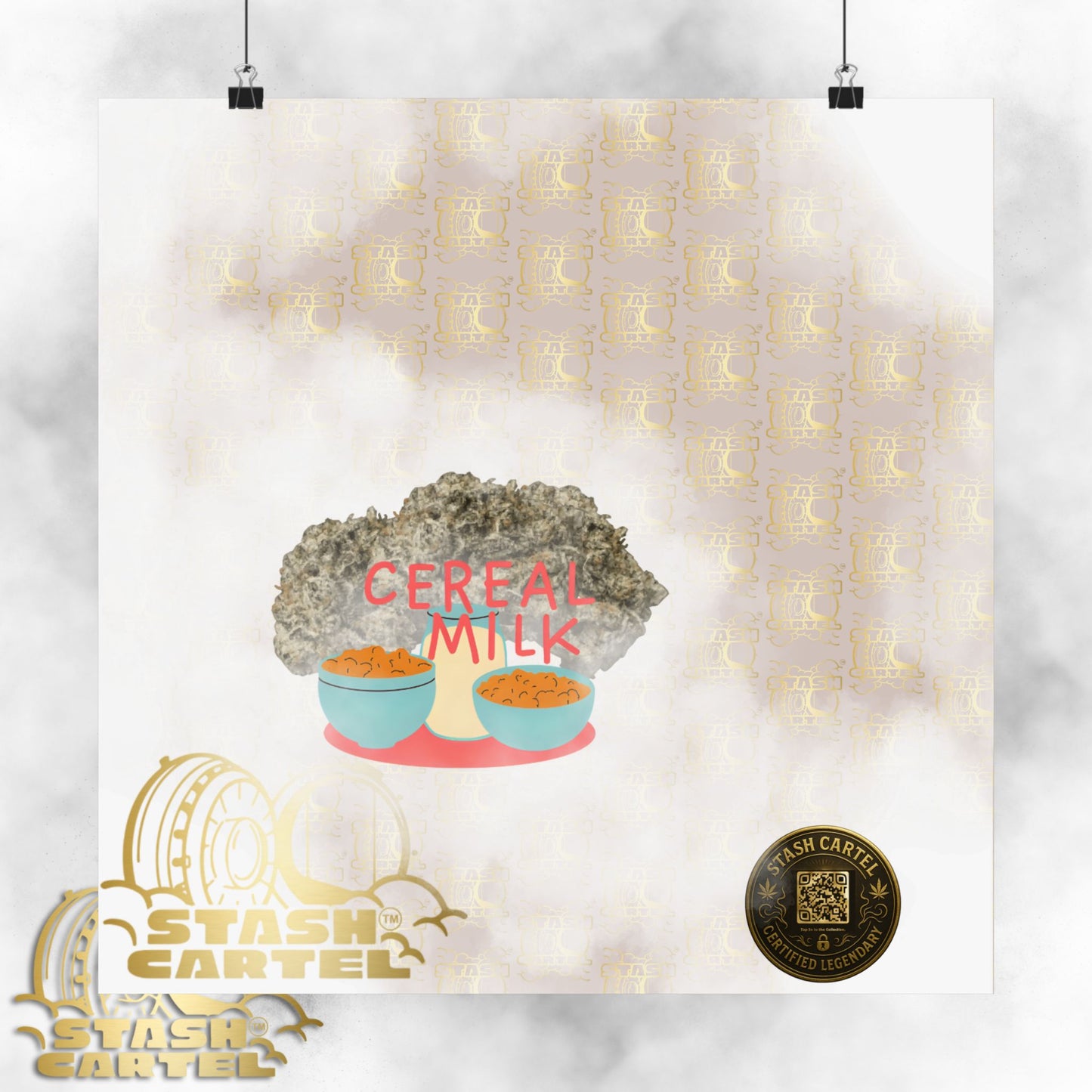 🥣🫧 "Cereal Milk" Hybrid Poster – Fruity Bowl of Terps