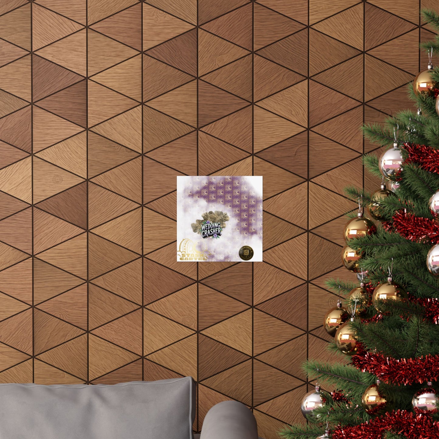 🎉💍 Wedding Crasher Poster – Uplifting Hybrid Wall Art with Vanilla Cake & Purple Gas