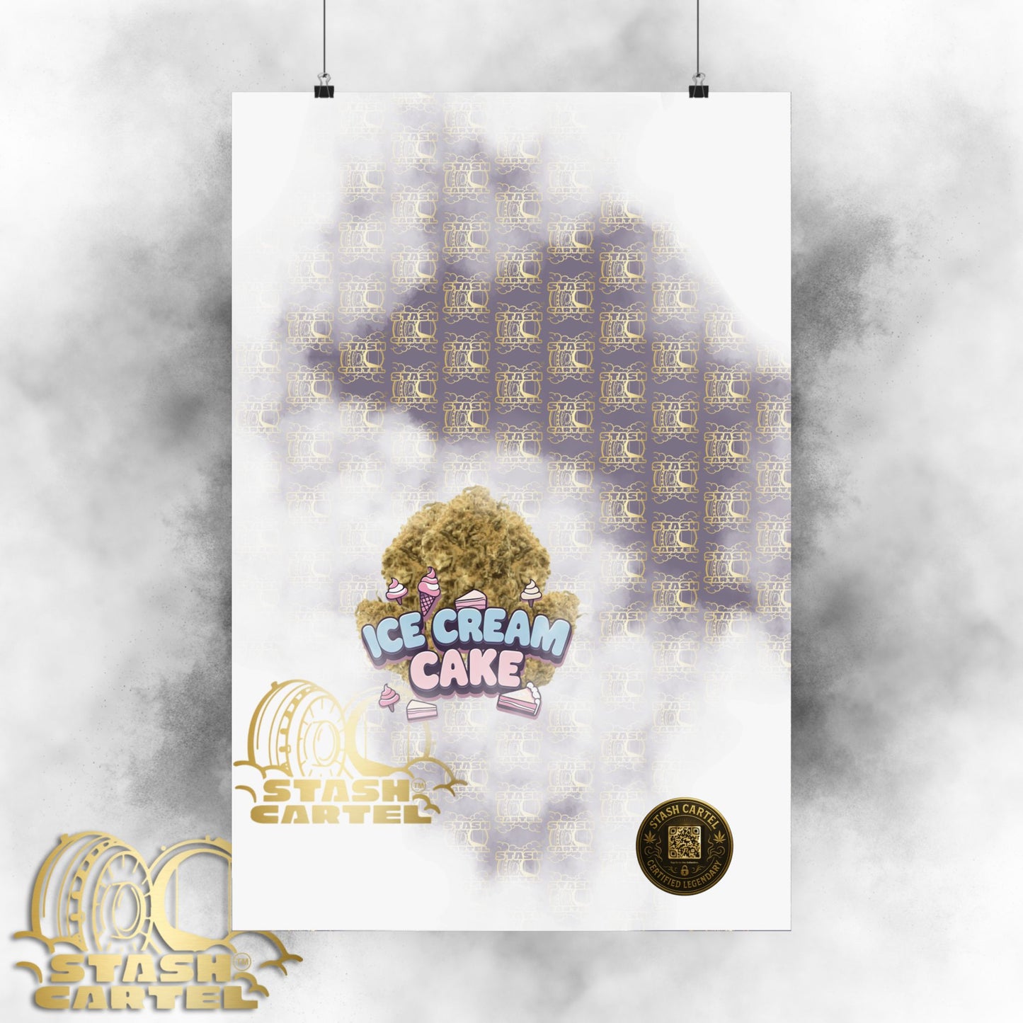 🍦 "Ice Cream Cake" Sedating Indica Dessert Poster