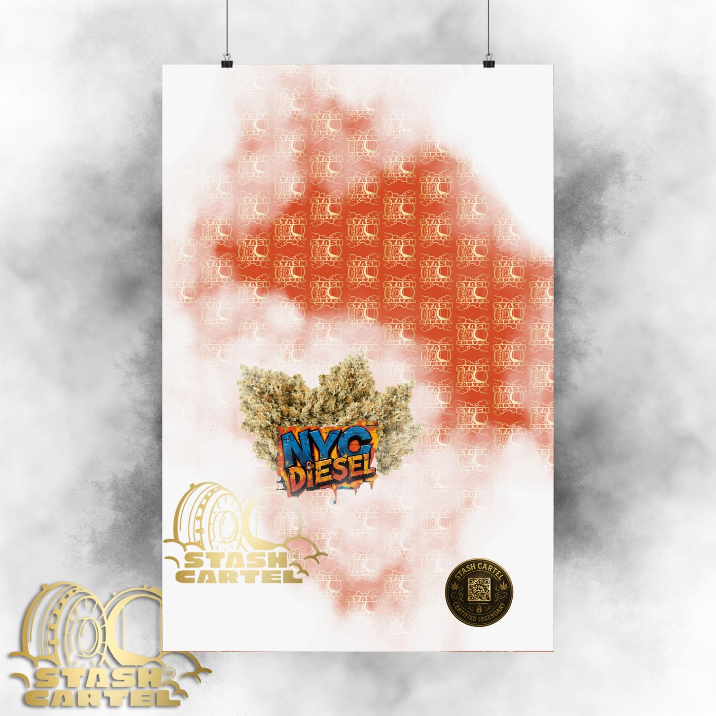 🗽⛽ NYC Diesel Poster – Iconic Sativa-Dominant Hybrid with Grapefruit Citrus & East Coast Funk