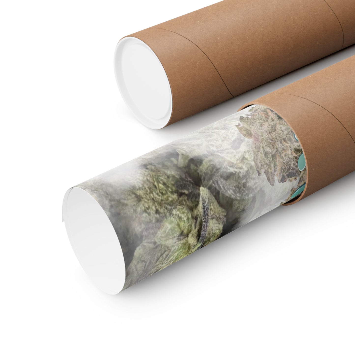 🌬️ "Gush Mintz" Hybrid Poster Print – Ice-Cold Cannabis Wall Art with Minty Drip