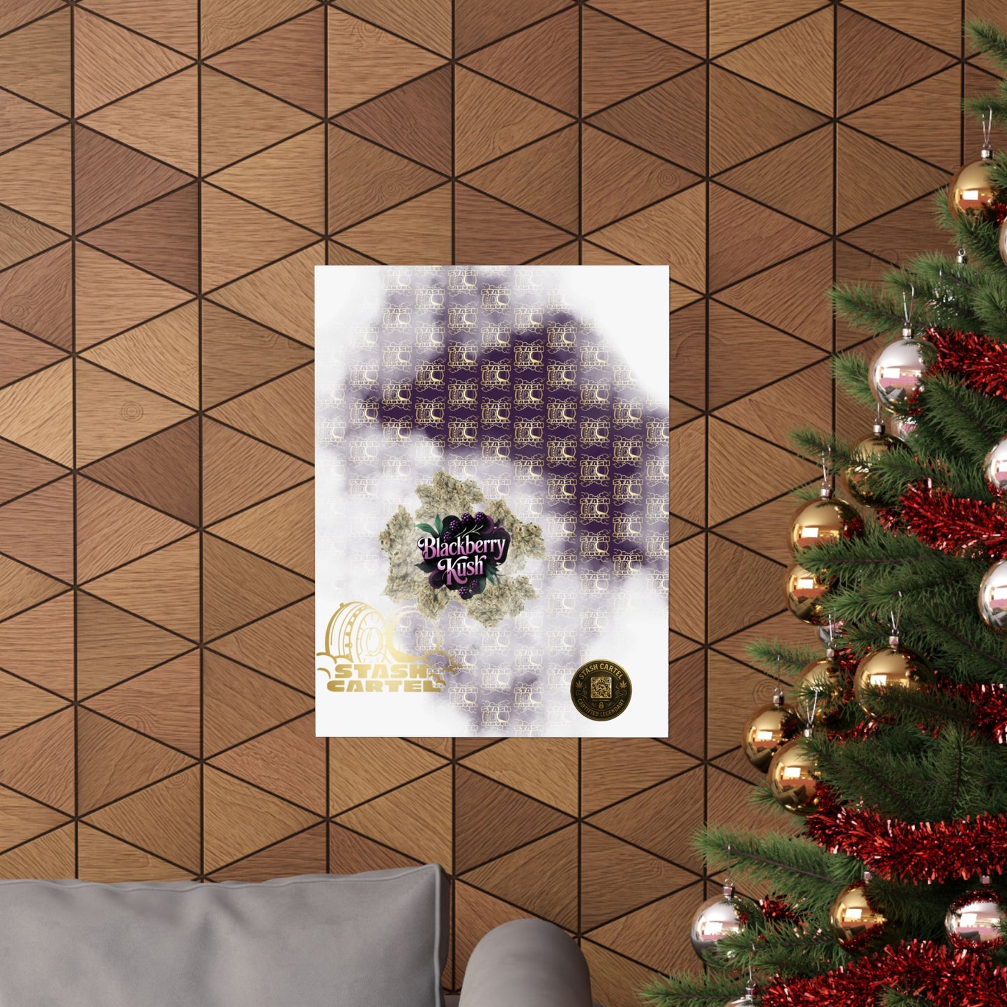 🫐 "Blackberry Kush" Midnight Indica Poster