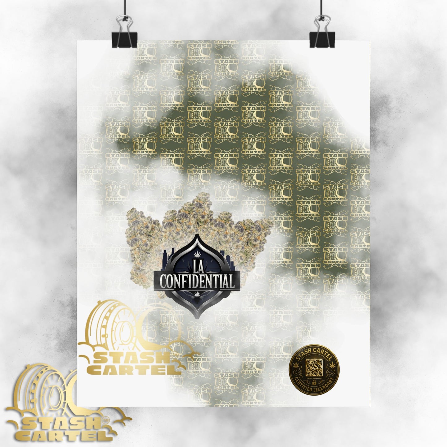 🌲 "LA Confidential" Old-School Kush Indica Poster