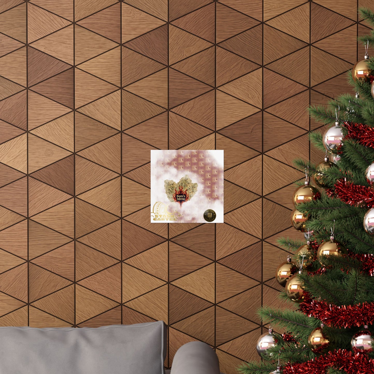 🔥😈 Dante’s Inferno Poster – Exotic Indica Hybrid Poster with Fiery Candy Terps