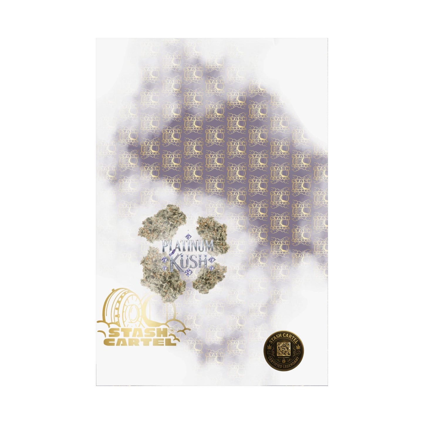💎 "Platinum Kush" Luxurious Indica Poster