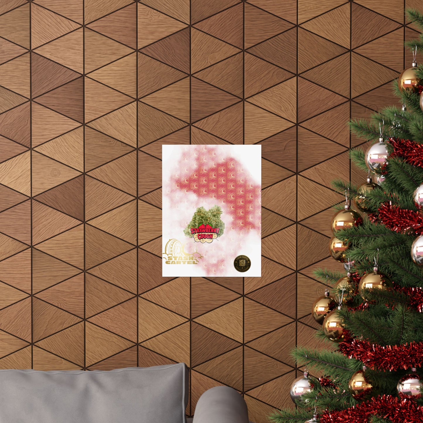 🍓 "Strawberry Cough" Skunky Sativa Poster