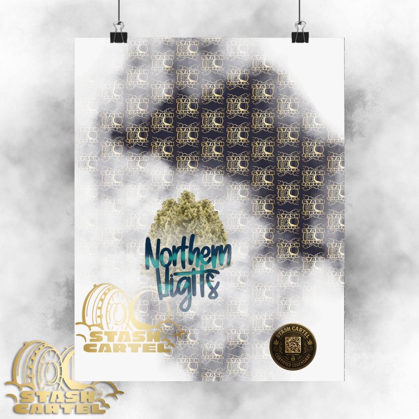 🌌 "Northern Lights" Deep Space Indica Poster