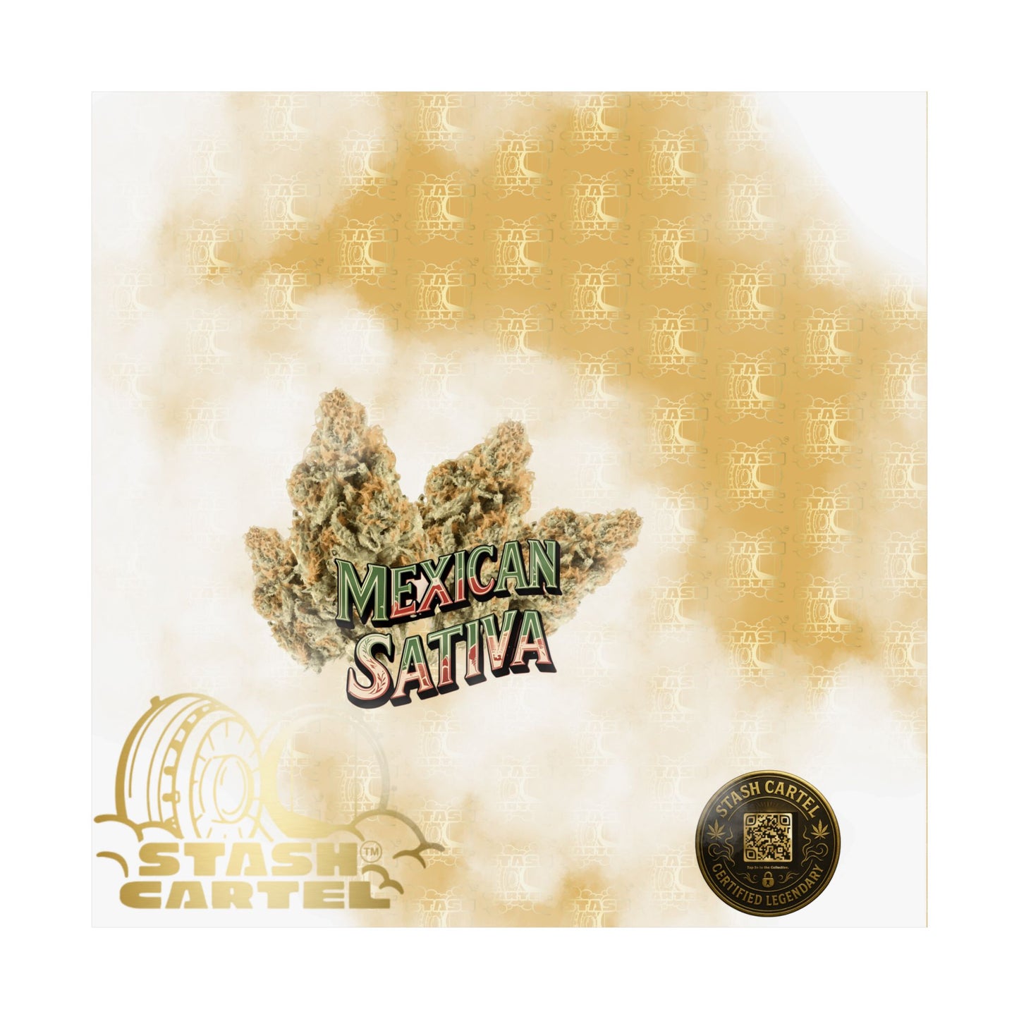 🌞🌵 Mexican Sativa Poster – Wild Sun-Grown Heirloom with Cinnamon Spice & Uplifting Energy