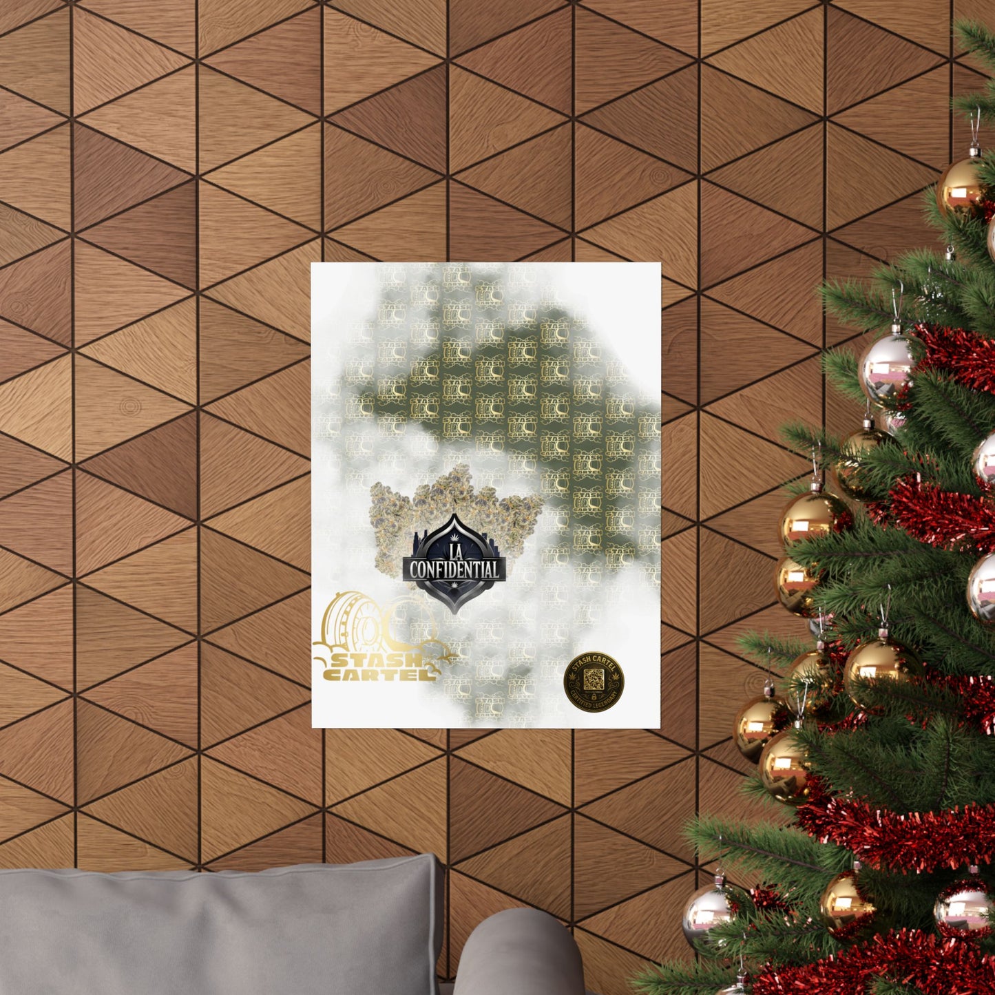 🌲 "LA Confidential" Old-School Kush Indica Poster