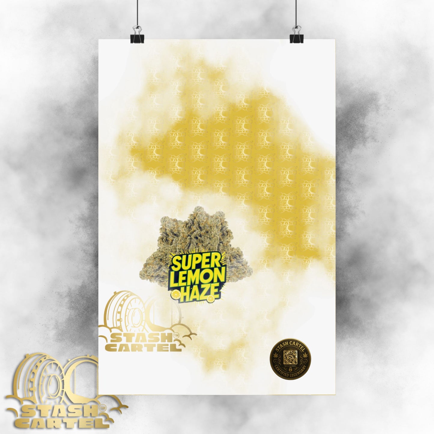 🍋 "Super Lemon Haze" Electric Citrus Sativa Poster
