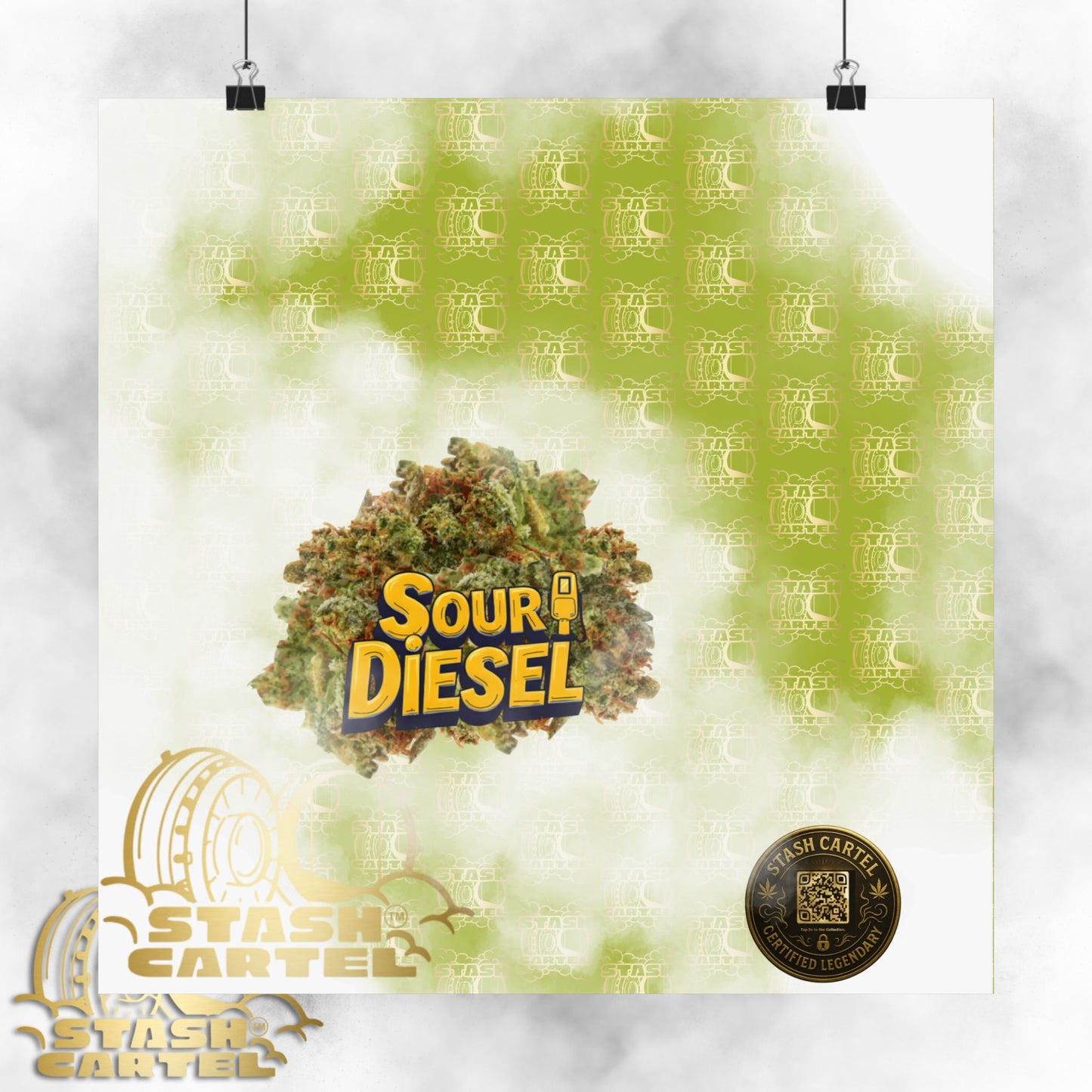 ⚡ "Sour Diesel" Electric Sativa Drip Poster