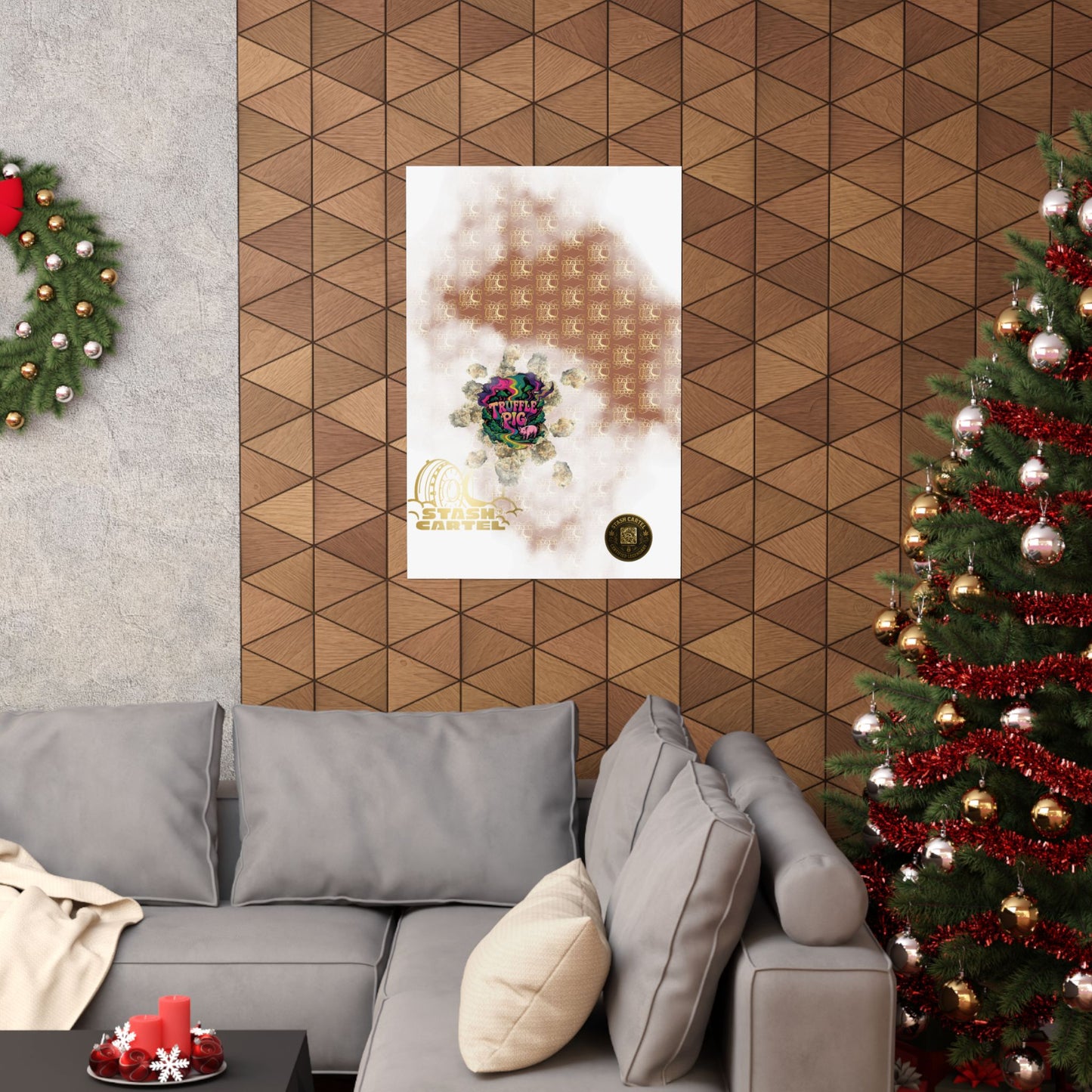 🐷🍫 Truffle Pig Poster – Rare Indica Hybrid with Candy Gas & Earthy Depth