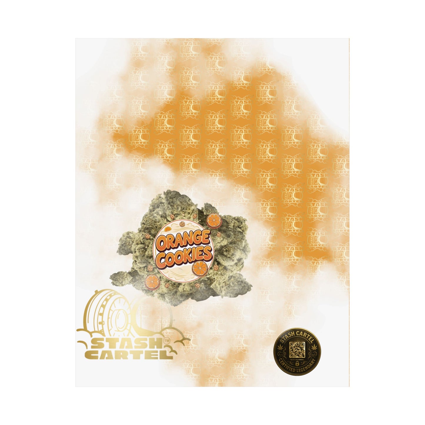 🍊🍪 Orange Cookies Poster – Zesty Cookie Gas Hybrid Poster with Citrus Burst