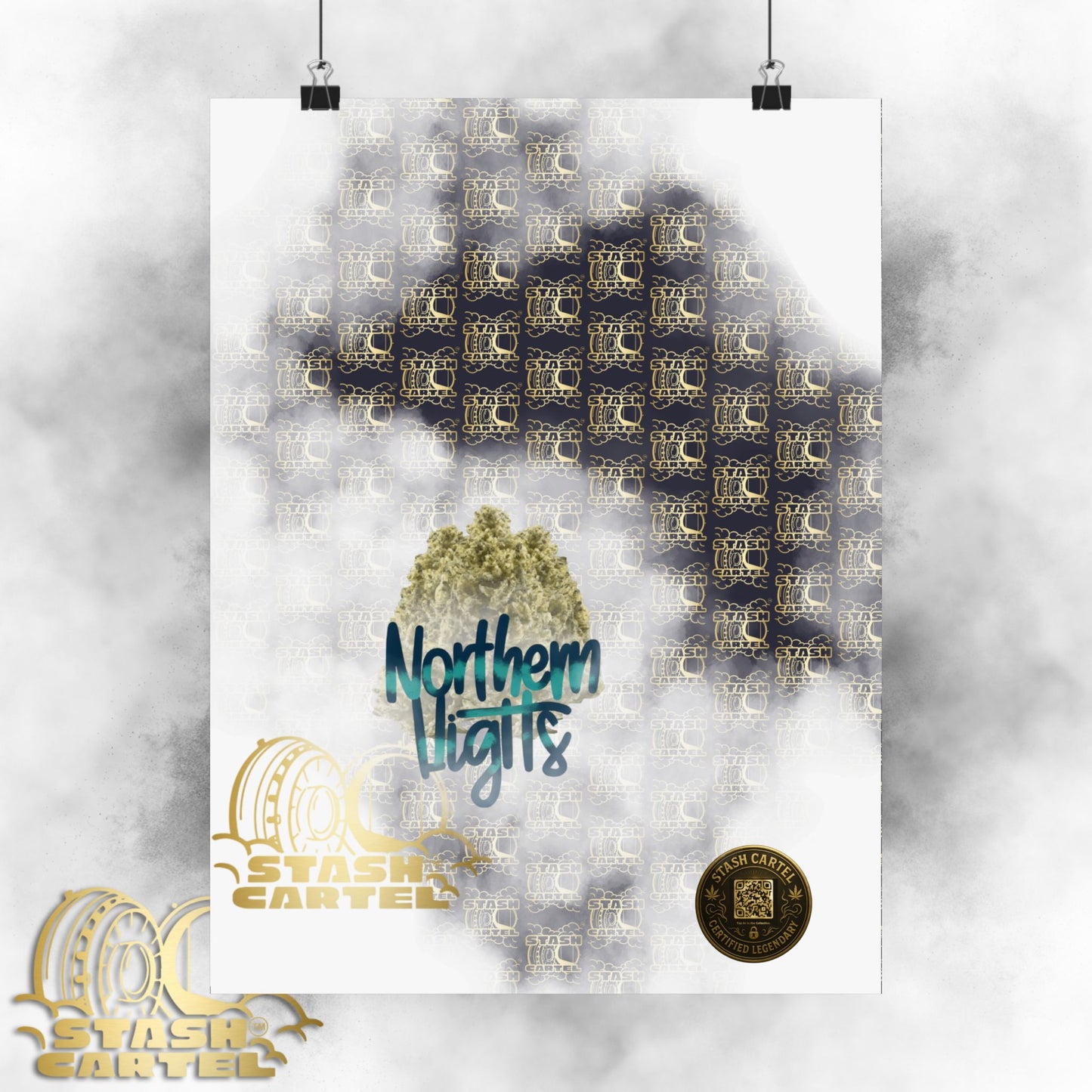 🌌 "Northern Lights" Deep Space Indica Poster