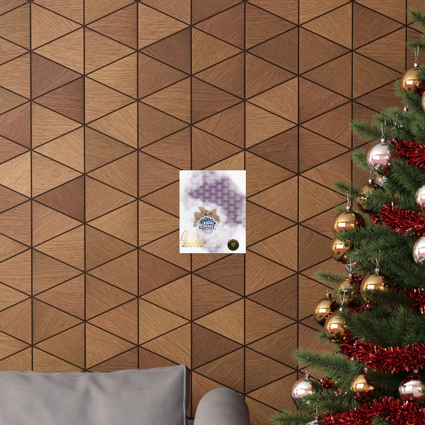 🧁💙 "Blueberry Cupcake" Indica-Hybrid Poster – Berry Baked Bliss