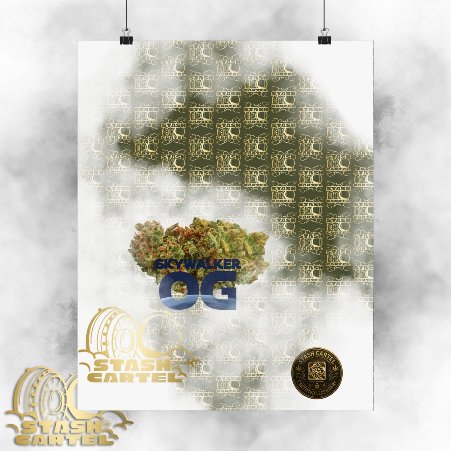🌌 "Skywalker OG" Galactic Indica-Hybrid Poster