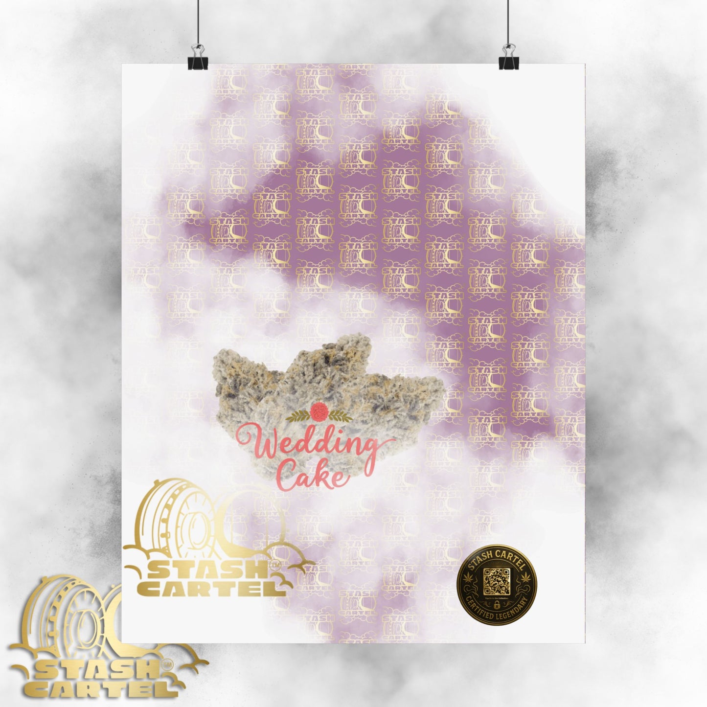 🎂 "Wedding Cake" Dessert Indica-Hybrid Poster