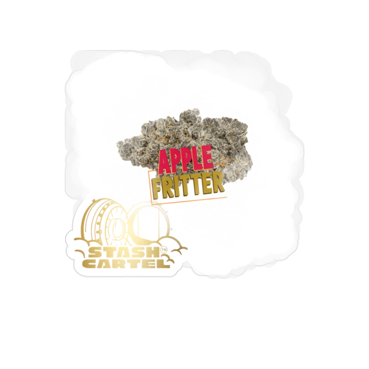 Apple Fritter Transparent Outdoor Sticker – Cannabis Lifestyle Art