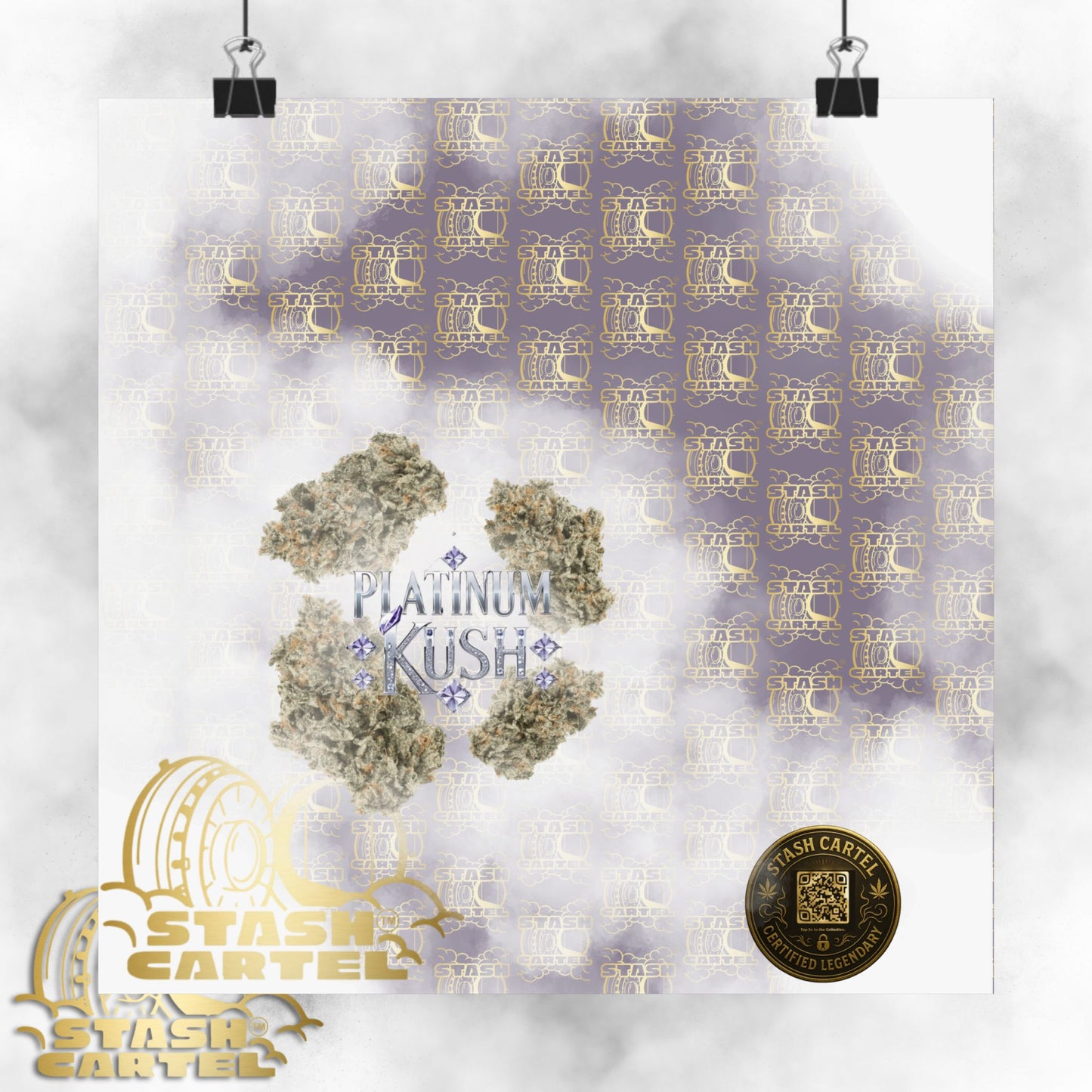 💎 "Platinum Kush" Luxurious Indica Poster