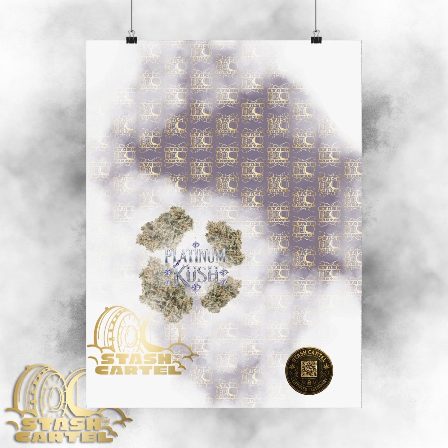 💎 "Platinum Kush" Luxurious Indica Poster