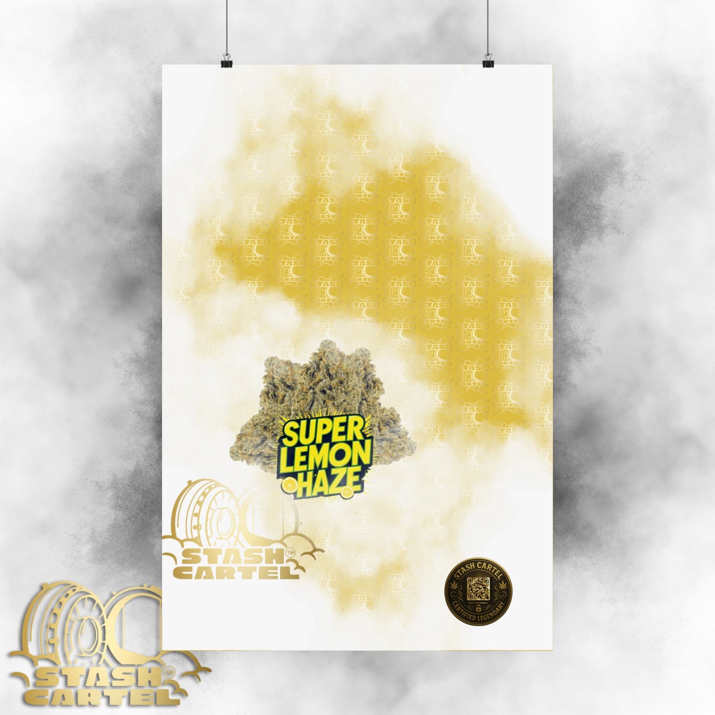 🍋 "Super Lemon Haze" Electric Citrus Sativa Poster