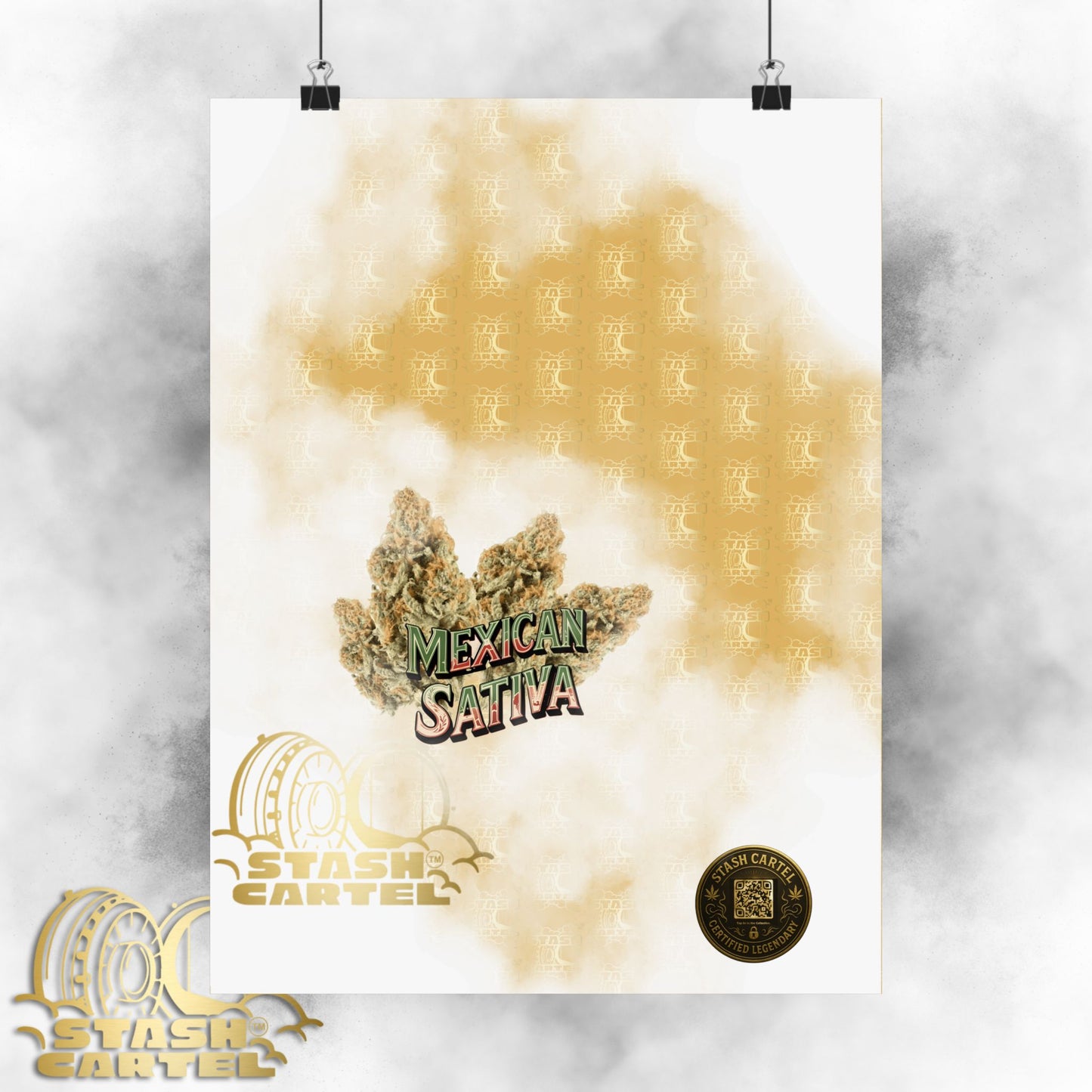 🌞🌵 Mexican Sativa Poster – Wild Sun-Grown Heirloom with Cinnamon Spice & Uplifting Energy